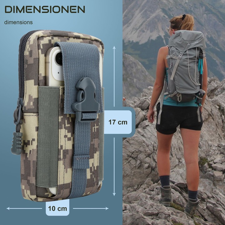 Produktbild Cadorabo Handytasche für WIKO RAINBOW JAM Hülle im Militär Style (Wiko Rainbow Jam)