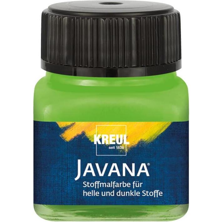 Kreul, Künstlerfarbe + Bastelfarbe, Stoffmalfarbe Tex Opak (Blattgrün, 20 ml)