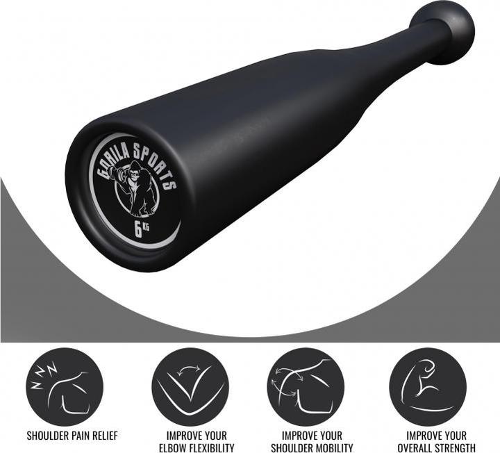 Image du produit Gorilla Sports Indian Clubbells (1 x 6 kg)