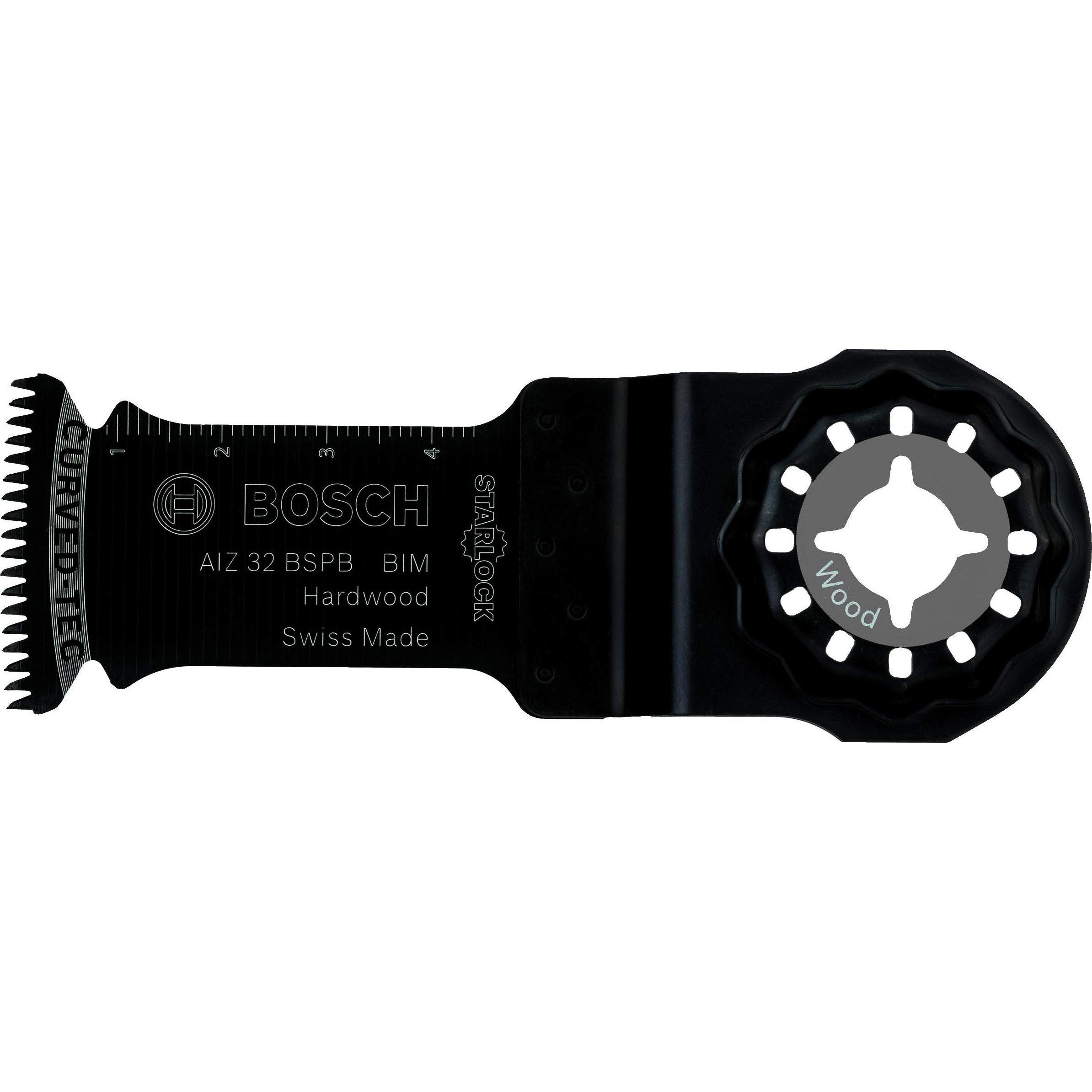 Bosch Professional Zubehör, Sägeblatt, BIM Tauchsägeblatt AIZ 32 BSPB, Hard Wood, 50 x 32 mm, 10er-Pack