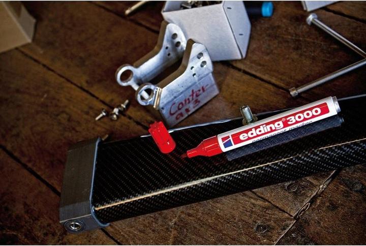 Actual product image Edding Permanent Marker 3000 (Red, 3 mm, 1 x)