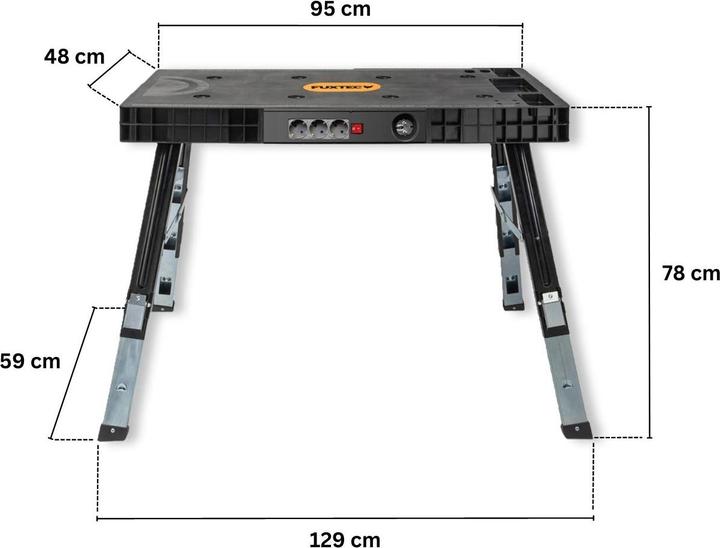 Produktbild Fuxtec 5in1 Universal-Werkbank FX-WB (Gerüst)
