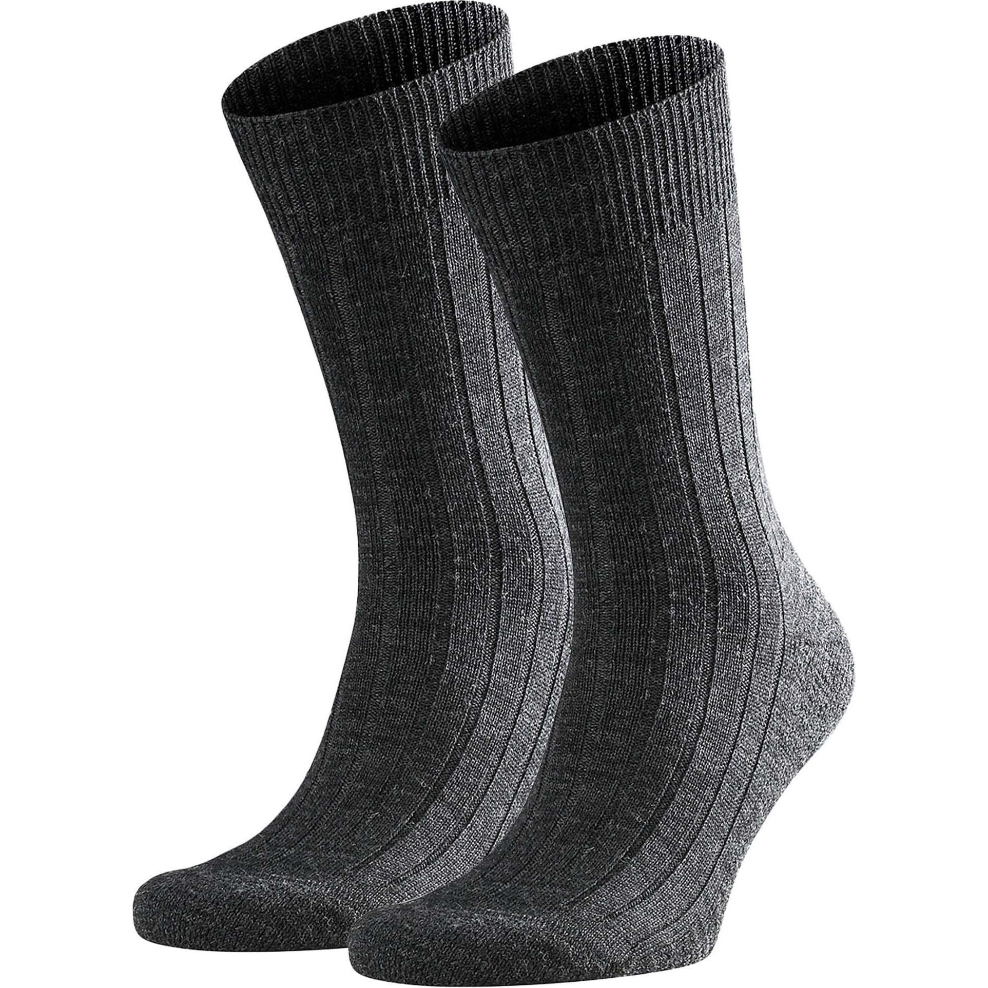 Falke, Herren, Socken, Teppich im Schuh, Schwarz, (2er Pack, 45 - 46)