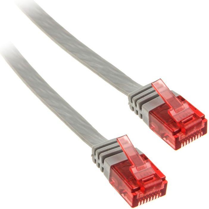 InLine 7m Patchkabel flach, U/UTP, Cat.6 (U/UTP, CAT6, 7 m), Netzwerkkabel