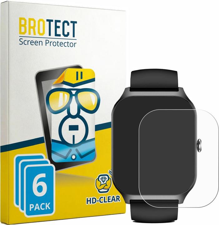 Produktbild BROTECT Schutzfolie für Kriutefy Smartwatch 1.83" Displayschutz Displayschutzfolie Folie Klar Transparent
