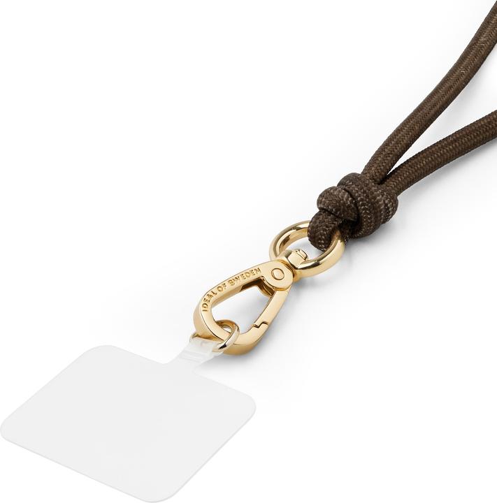 Produktbild iDeal Of Sweden für alle Cases mit Ladeanschluss mittig Cord Phone Strap Mocca Mousse