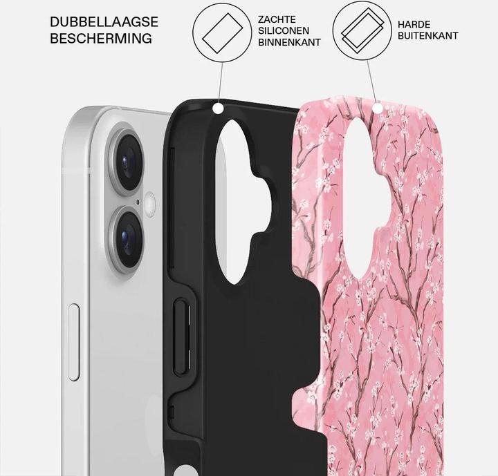 Actual product image Burga Tough MagSafe Case Apple iPhone 16 - Sakura (Apple iPhone 16)