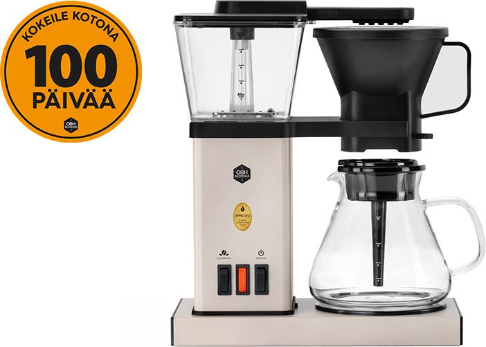 Actual product image OBH Nordica Blooming Prime Sand -kahvinkeitin, beige