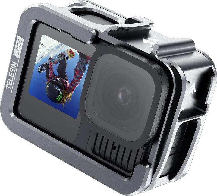 Actual product image Telesin Metal Cage V2 For GoPro HERO 13/12/11/10/9 (T-S6-FMS-14-TGP)