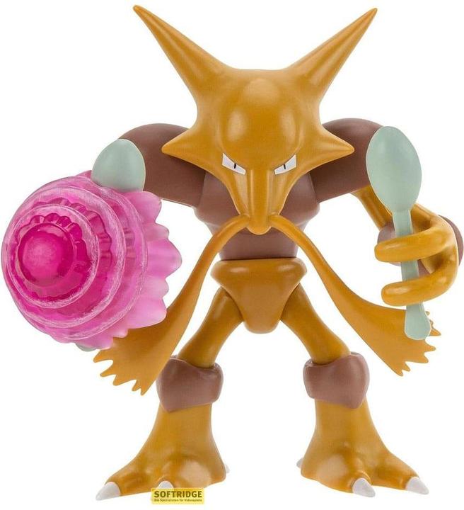Actual product image Jazwares Pokémon Battle Feature Figure Alakazam 11 cm