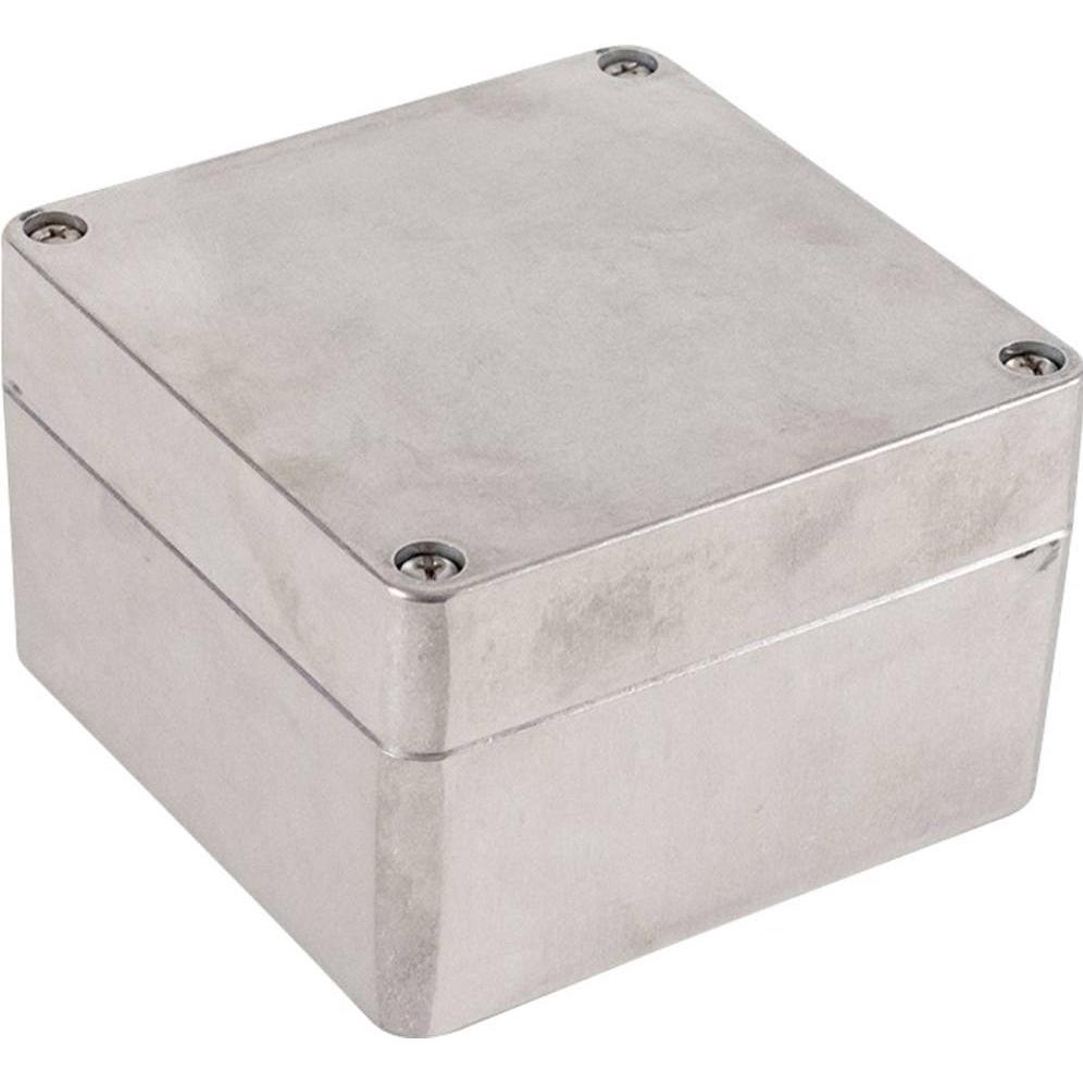 Hammond Metallgehäuse 1590 140x140x90mm Aluminium, Druckguss Natur IP68 (Gehäuse), Elektronikzubehör