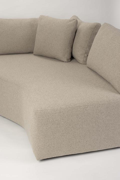 Produktbild Zuiver Prosper Sofa Right Cappuccino (Ecksofa)