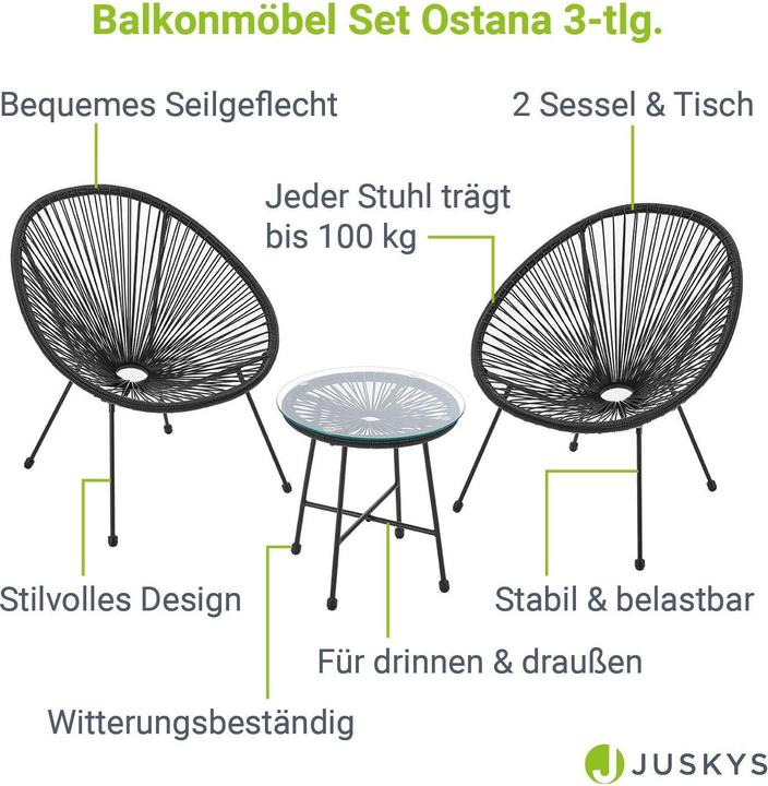 Produktbild Juskys Ostana (45 x 46 cm)