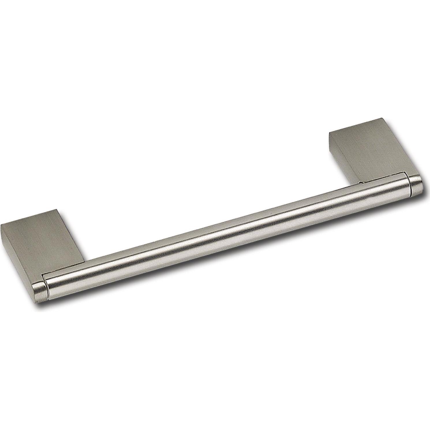 Siro, Möbelgriff, Griff Elth ø 10 mm, LA 128 mm, B 148 mm, Edelstahl/Sockel ZN geb./Edelst. Effekt