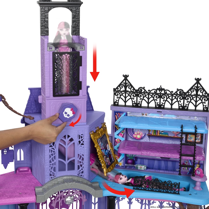 Actual product image Monster High Haunted High School Playset