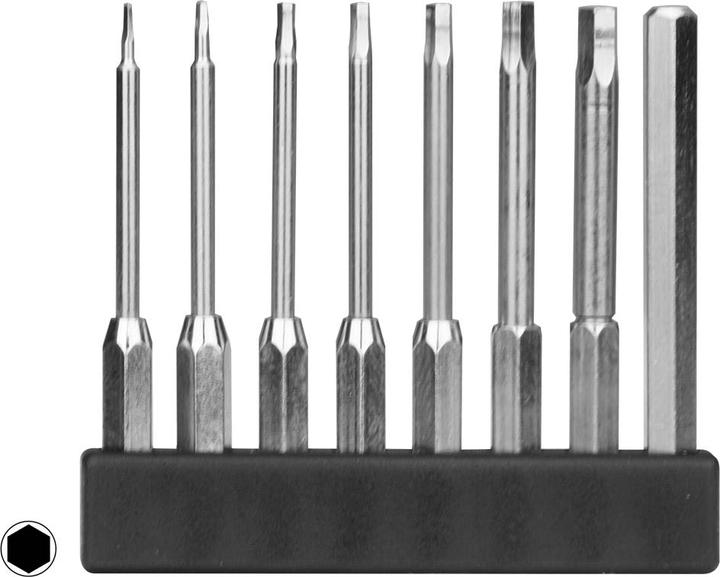 Produktbild Donau Mini-Bit-Sortiment Sechskant Lang 8-tlg. (Innensechskant)