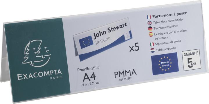 Produktbild Exacompta Tischnamenschilder