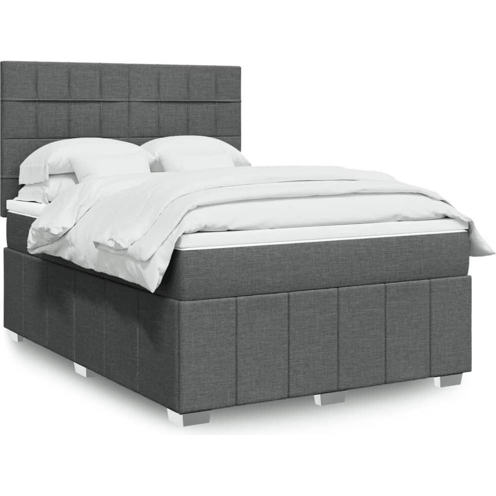 VidaXL, Bett, Bo x springbett mit Matratze 160 x 200 cm Stoff (160 x 200 cm)