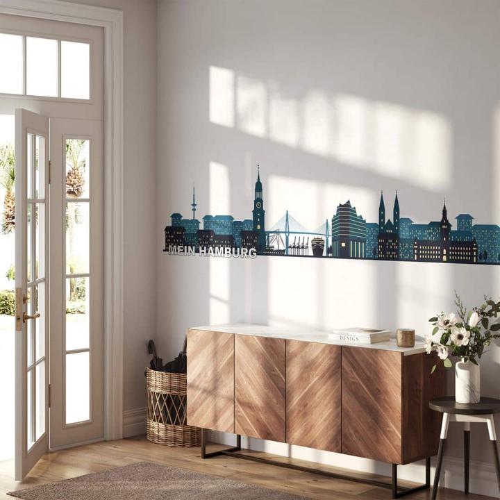 Actual product image Trenddeko Skyline My Hamburg 02 (160 x 38 cm)