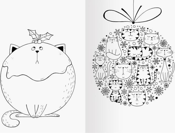 Produktbild Ravensburger A Million Christmas Cats: Mein Katzen-Malbuch zu Weihnachten