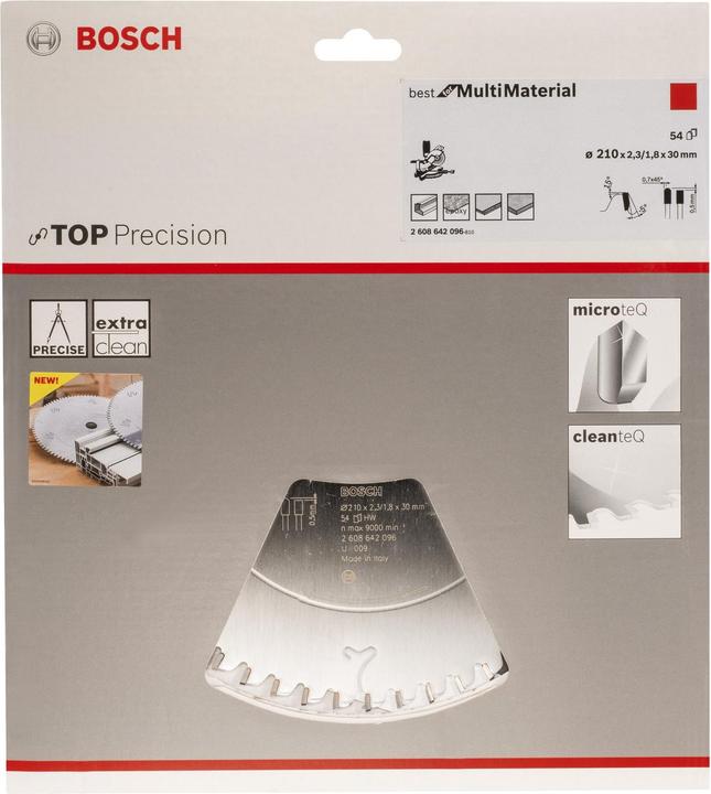 Image du produit Bosch Professional Zubehör Lame de scie circulaire Top Precision Best for Multi Material, 210 x 30 x 2,3 mm, 54