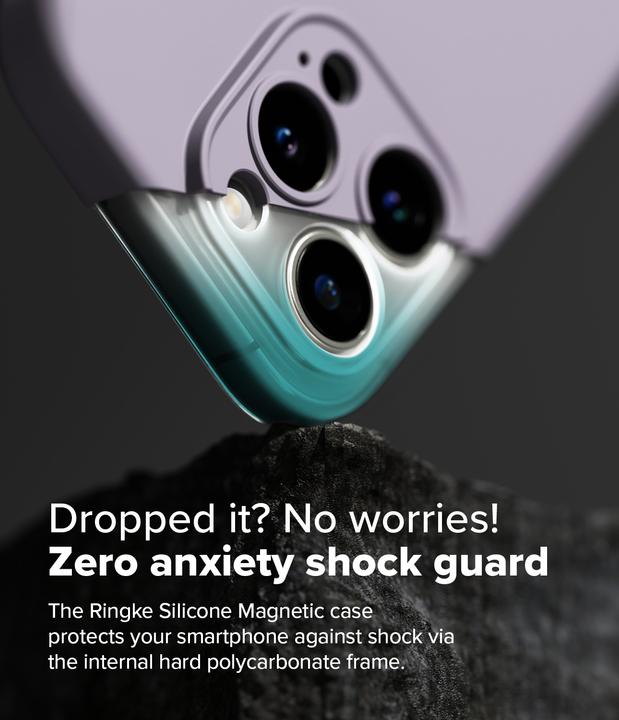 Image du produit Ringke Coque pour iPhone 16 Pro Max SILICONE MAGNETIQUE LIGHT PURPLE (Apple iPhone 16 Pro Max)