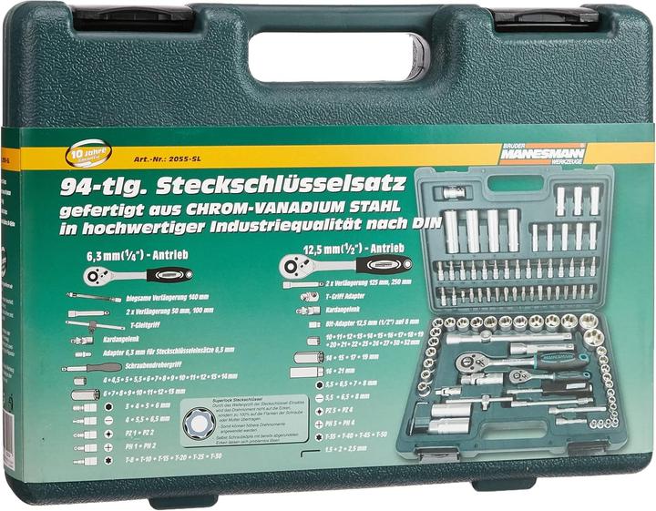 Actual product image Mannesmann Socket wrench set metric 1/