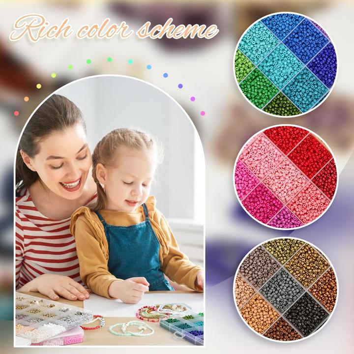 Actual product image Activity Board Perlen für Armbänder 38000 Stück, Farbperlen Set Schmuck, Perlen für Armbänder