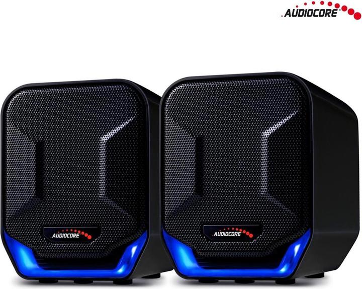 Audiocore Portable Speaker 6W USB Blue & Black AC865 B