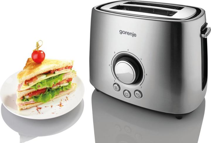 Produktbild Gorenje T1000E Toaster, Power 1000 W, Stainless Steel