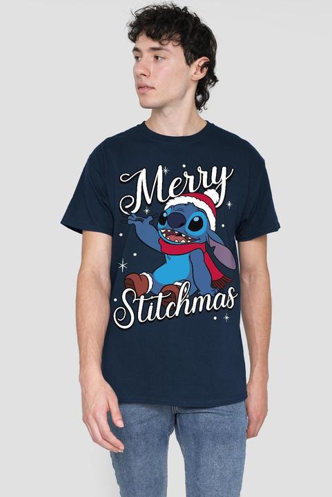 Immagine prodotto Lilo & Stitch Merry Stitchmas Maglietta Uomo (XXL)