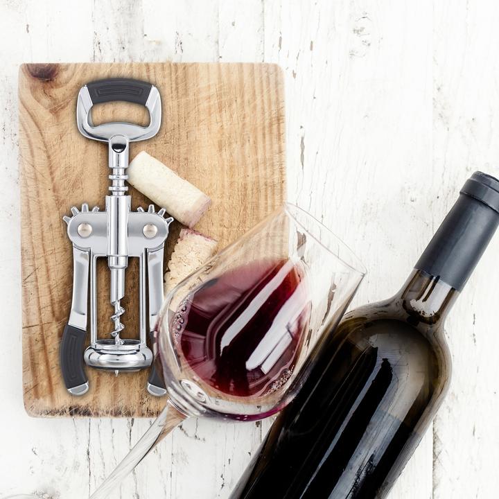Image du produit Relaxdays Ouvre bouteille décapsuleur (Tire-bouchon levier)