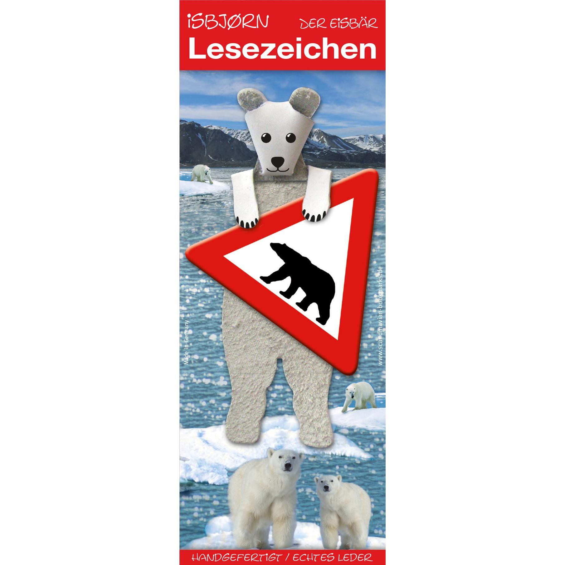 Scandinavian Bookmarks, Schreibtisch Accessoire, Lesezeichen Eisbär
