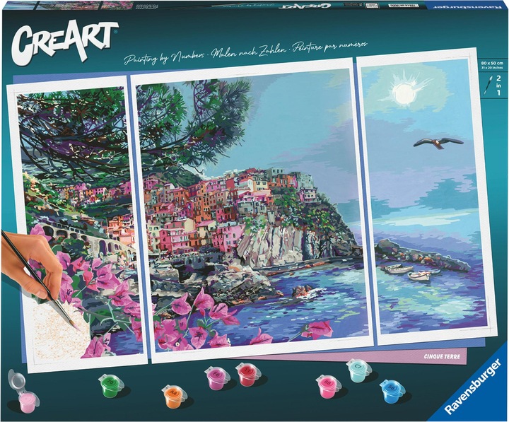 Actual product image Ravensburger CreArt Cinque Terre