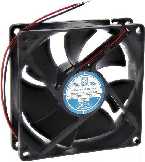 Produktbild RS PRO Lüfter 92x92x25mm 12VDC 2,W 73,1m³/h (2x)