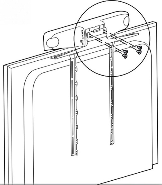 Produktbild Poly Studio X70, Optional, Vesa Mounting Kit, For use with most Monitors, up to 85 inches, With VESA