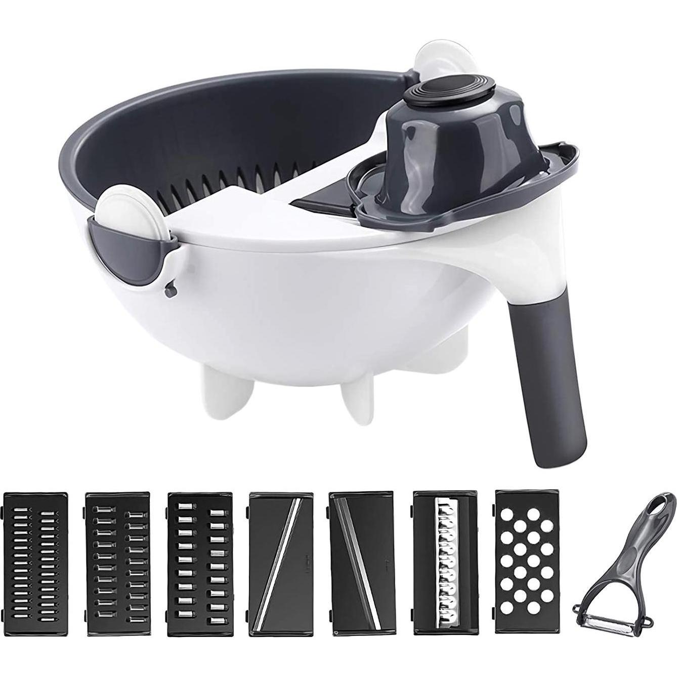 Thumbnail - JTI Sieb mit Mandoline - 9-in-1, Küchensieb, Weiss