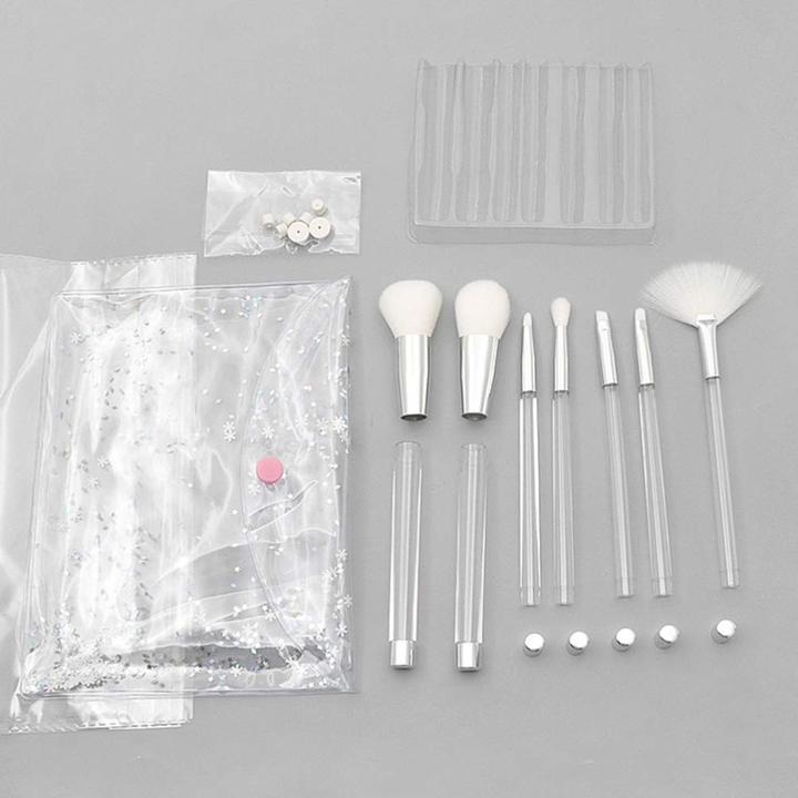 Actual product image König Design Brush Set Makeup Professional 7 pcs. Make Up Brush Set Cosmetic Brushes (Set)