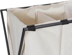 Produktbild Wenko Wäschesammler Mod. Trio XL Beige mit drei Fächern