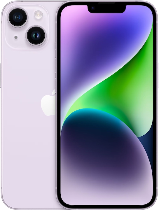 Apple iPhone 14 (128 Go, Purple, 6.10", SIM + eSIM, 12 Mpx, 5G)