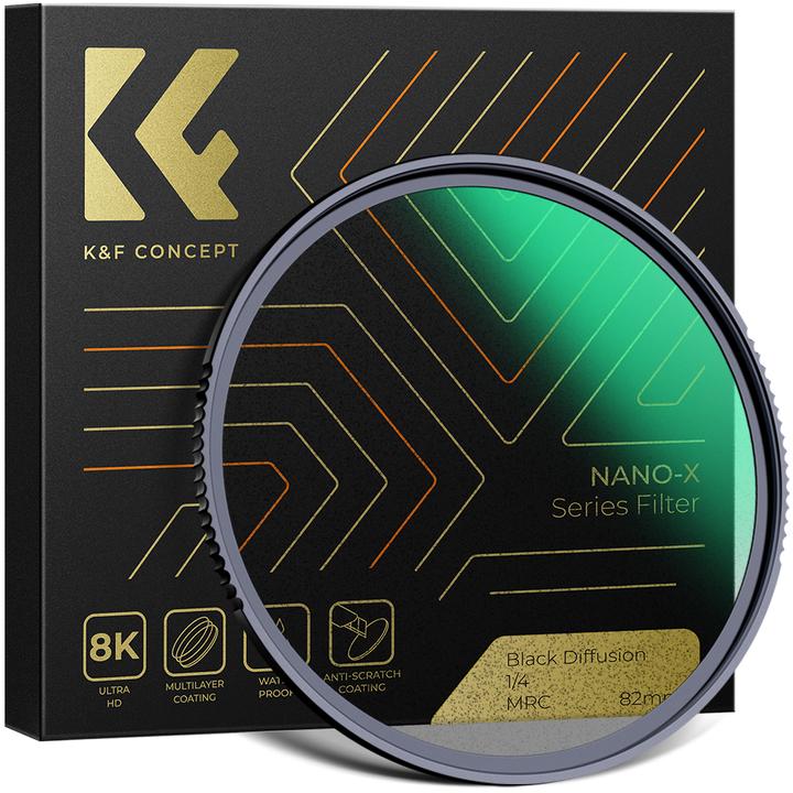 Productafbeelding K&F Concept Filter K&F Filter Diffuser HD Black Mist 1/8 K&F 46 mm 46 mm (46 mm, Zwarte nevelfilter)