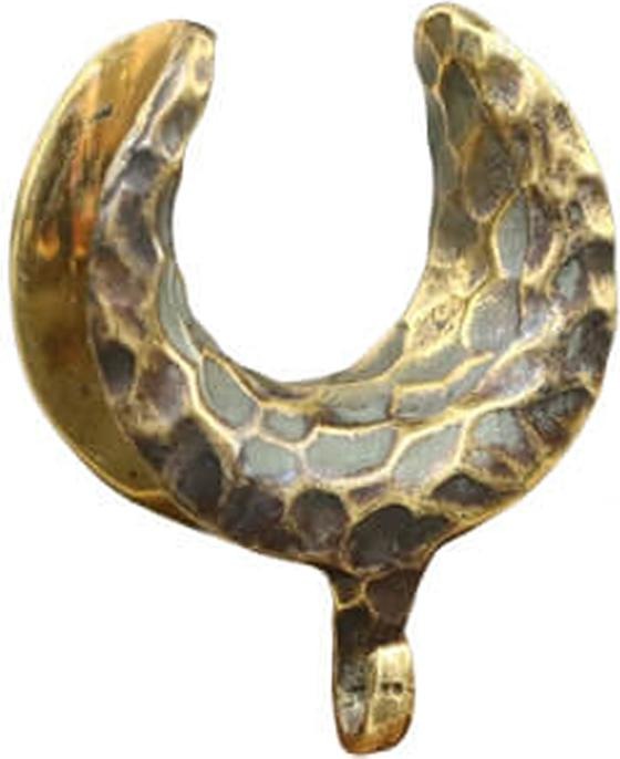 Produktbild Star Piercing Sattel vergoldet Hammerschlag Ring für Anhänger (Messing)