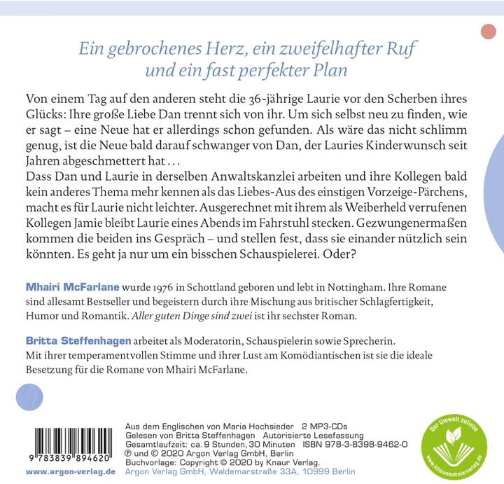 Produktbild Aller guten Dinge sind zwei (Britta Steffenhagen, Maria Hochsieder, Mhairi McFarlane, Deutsch)