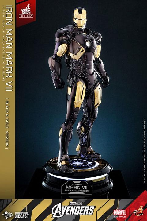 Image du produit Hot Toys Les Avengers figurine Diecast Movie Masterpiece 1/6 Iron Man Mark VII (Black & Gold Version) 32 cm