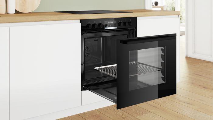 Produktbild Bosch Hausgeräte Einbau-Herd-Set, HEB578BB4 + NIF645CB5E, Einbau-Herd, Induktionskochfeld, HND675LS67