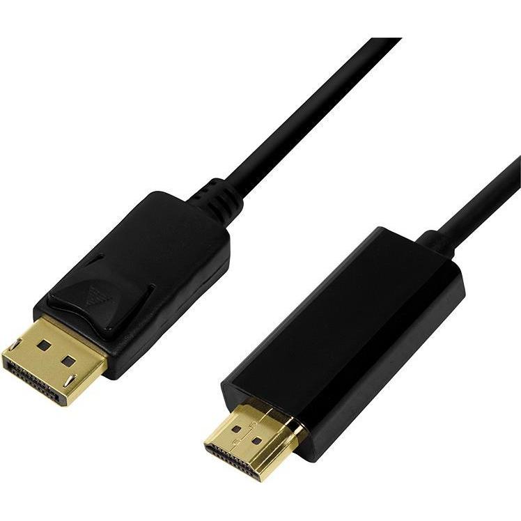 LogiLink DisplayPort — HDMI (Typ A) (3 m, DisplayPort), Video Kabel