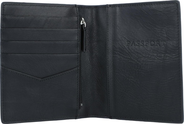 Actual product image Fossil Leather passport holder 11.5 cm