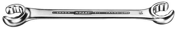 Actual product image HAZET Double box-end wrench ∙ open 612-10X11 ∙ Outside hexagon profile ∙ 10 x 11 mm (10 mm, 11 mm)