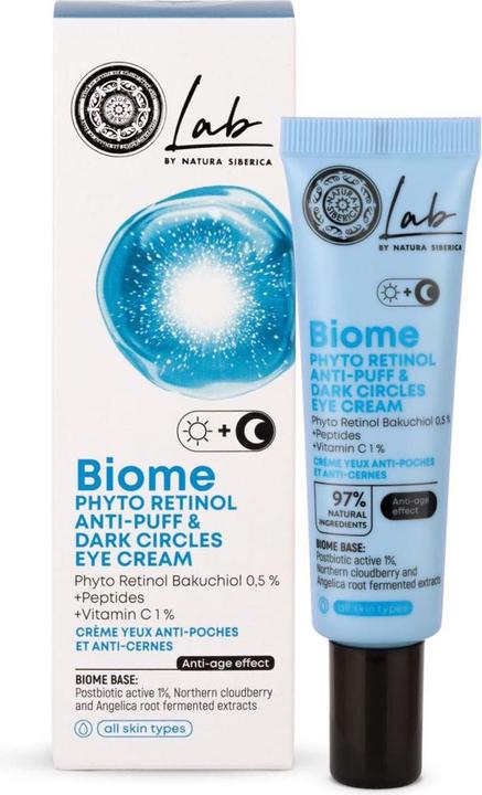 Actual product image Natura Siberica Lab Biome Phyto Retinol Anti-Puff & Dark Circles Eye Cream 30ml (Eye Care Cream, 30 ml, Day)