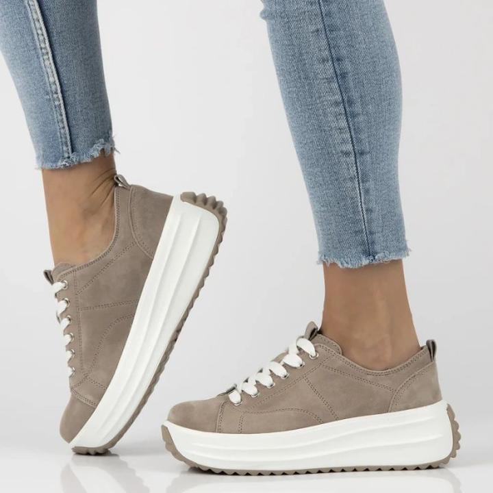 Image du produit Filippo Beige women's leather platform shoes DP6795 (39)